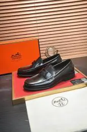 hermes cuir chaussures pour homme s_1257211